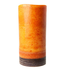 Tri-Tone Pumpkin Flameless Candle Pillars - The Amazing Flameless Candle