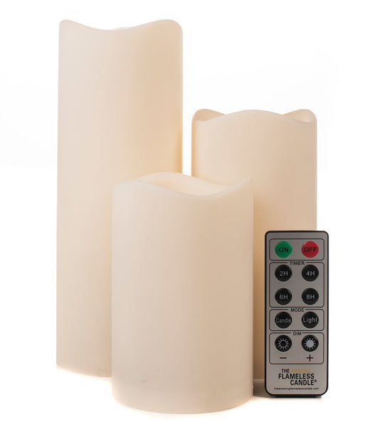 Outdoor Ivory Flameless Candles - The Amazing Flameless Candle