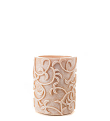 Carved Vines Flameless Pillar Candles