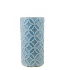 Medallion Light Blue Flameless Candle - The Amazing Flameless Candle