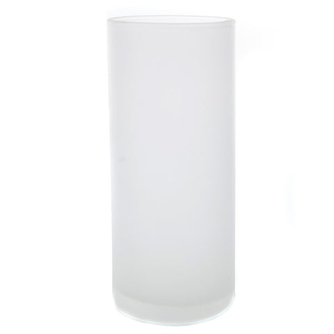 Tall (4.75") Frosted Glass Cylinder Candle Holder
