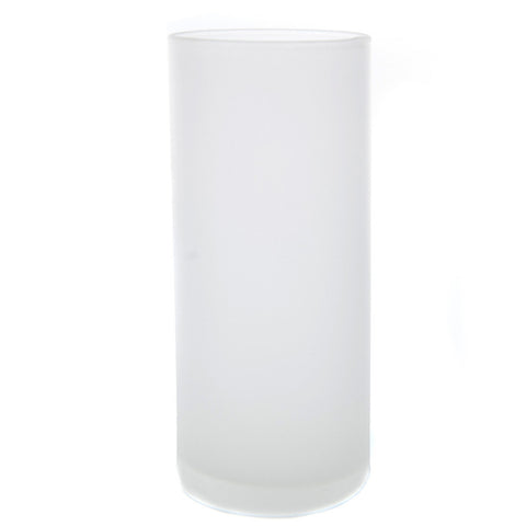 Tall (4.75") Frosted Plastic Cylinder Candle Holder