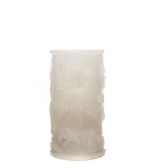 White Tropical Flameless Pillars Candles