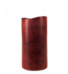 Mottled Pecan Flameless Candle Pillars - The Amazing Flameless Candle