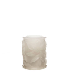 White Tropical Flameless Pillars Candles
