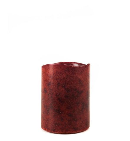 Mottled Pecan Flameless Candle Pillars - The Amazing Flameless Candle