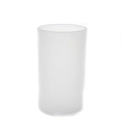 Small (3.5") Frosted Plastic Cylinder Candle Holder - The Amazing Flameless Candle