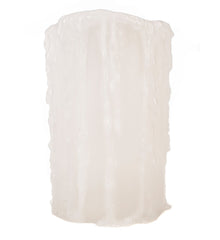 White Heavy Drip Flameless Pillar Candles