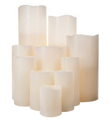 Smooth Ivory Pillars - The Amazing Flameless Candle