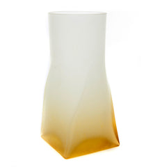 Frosted Glass Candle Holder with Square Bottom - The Amazing Flameless Candle
