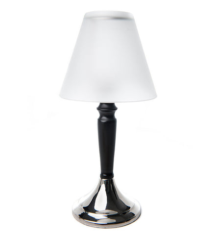 Nickel Black Candle Lamp