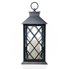 Black Harlequin Flameless Candle Lantern - The Amazing Flameless Candle
