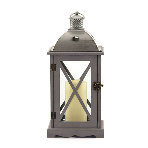 Crossbar Flameless Candle Lantern