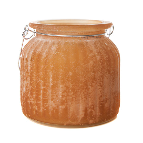Coral Sea Glass Jar Flameless Candle