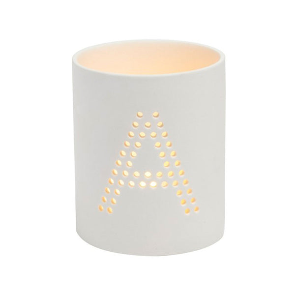 Monogram Ceramic Jar Flameless Candle - The Amazing Flameless Candle