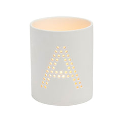 Monogram Ceramic Jar Flameless Candle - The Amazing Flameless Candle