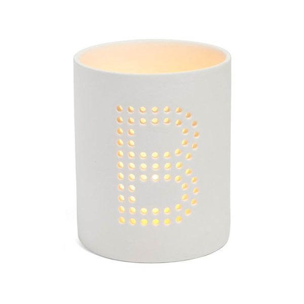 Monogram Ceramic Jar Flameless Candle - The Amazing Flameless Candle
