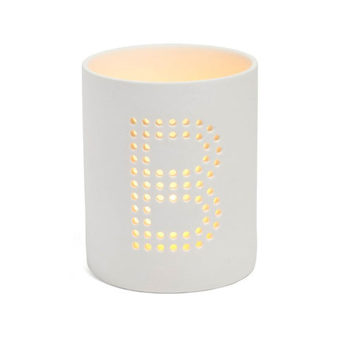 Monogram Ceramic Jar Flameless Candle - The Amazing Flameless Candle