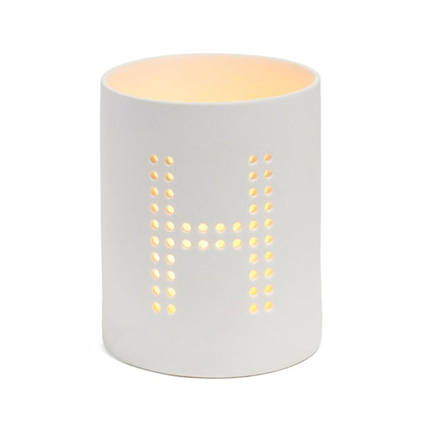Monogram Ceramic Jar Flameless Candle