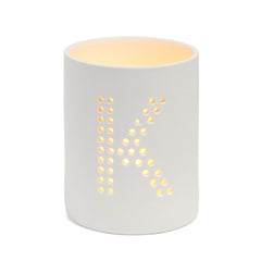 Monogram Ceramic Jar Flameless Candle - The Amazing Flameless Candle