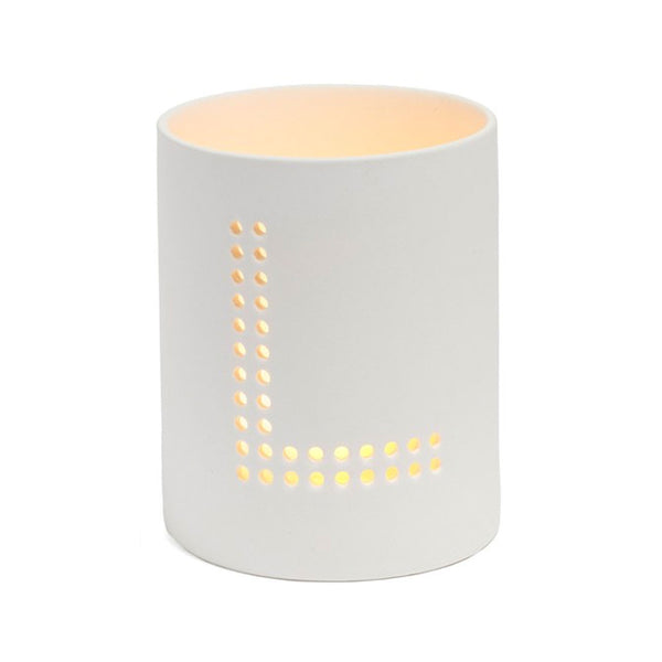 Monogram Ceramic Jar Flameless Candle - The Amazing Flameless Candle