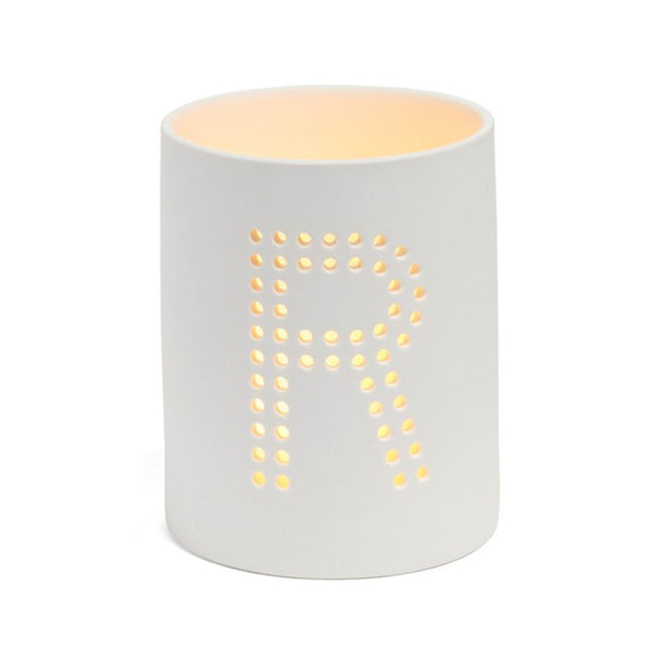 Monogram Ceramic Jar Flameless Candle - The Amazing Flameless Candle