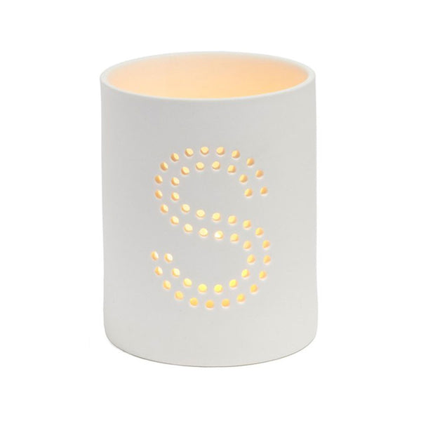 Monogram Ceramic Jar Flameless Candle - The Amazing Flameless Candle