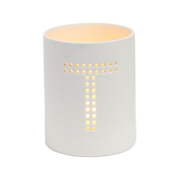 Monogram Ceramic Jar Flameless Candle - The Amazing Flameless Candle