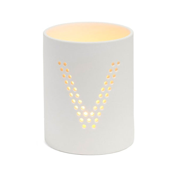 Monogram Ceramic Jar Flameless Candle - The Amazing Flameless Candle