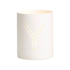 Monogram Ceramic Jar Flameless Candle - The Amazing Flameless Candle