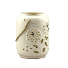 Ceramic Flower Flameless Candle Lantern - The Amazing Flameless Candle