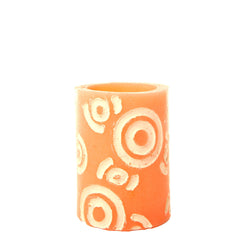 Gold Wax Luminaries with Circles - The Amazing Flameless Candle