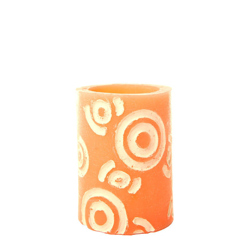 Gold Wax Luminaries with Circles - The Amazing Flameless Candle