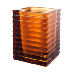 Ribbed Glass Candle Holder - The Amazing Flameless Candle