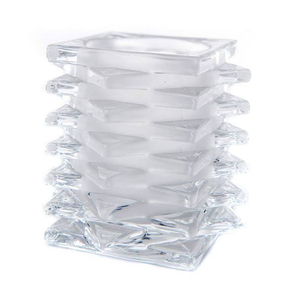 Stacked Glass Candle Holder - The Amazing Flameless Candle