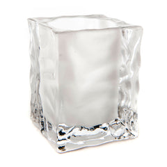 Ice Cube Glass Candle Holder - The Amazing Flameless Candle