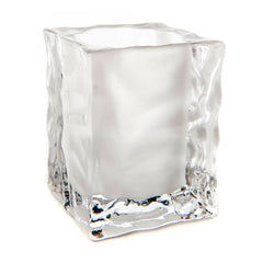 Ice Cube Glass Candle Holder - The Amazing Flameless Candle
