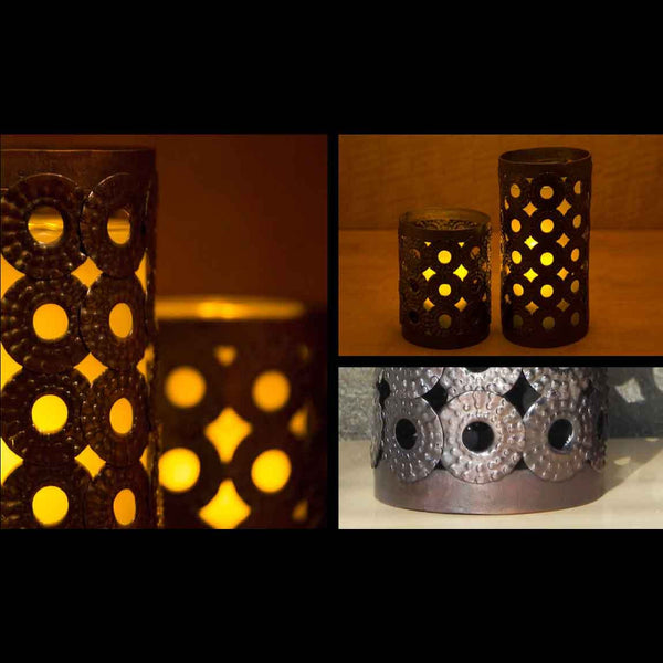 Bronze Copper Caviar Candle Holder - Resort Vessels