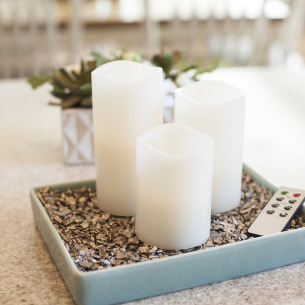 Smooth Ivory LED Candles by Luminescence - The Amazing Flameless Candle