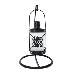 Black Hanging Iron Lantern - The Amazing Flameless Candle