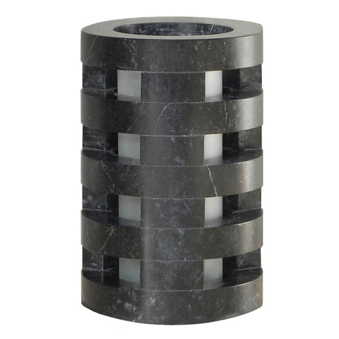 Round Stacked Stone Candle Holder