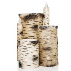 Birch Bark Flameless Taper Candle - The Amazing Flameless Candle