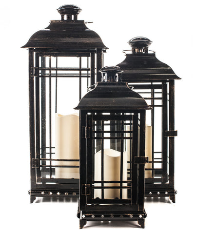 All-Weather Metal Flameless Candle Lantern