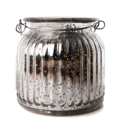 Mercury Glass Silver Flameless Jar Candle - The Amazing Flameless Candle