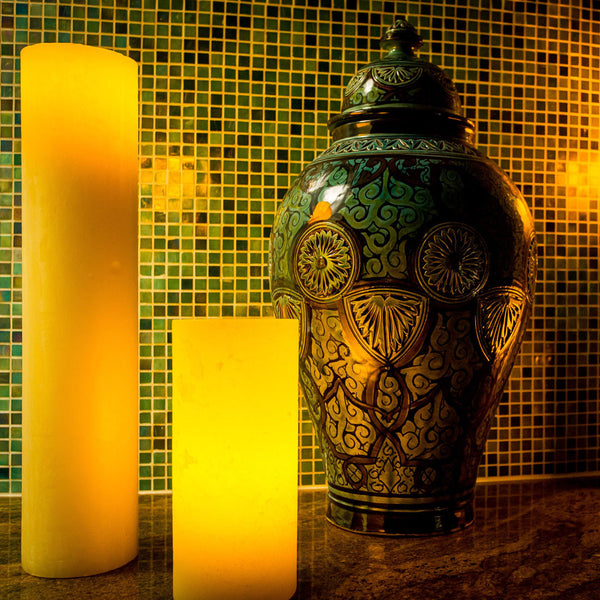 Gold Artisan Wax Luminaries - The Amazing Flameless Candle