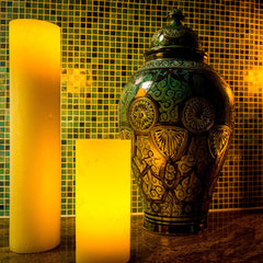 Gold Artisan Wax Luminaries - The Amazing Flameless Candle