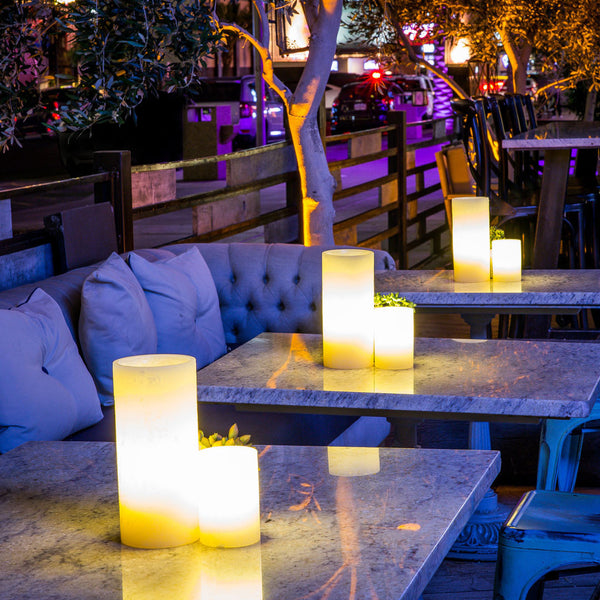 Smooth White Wax Luminaries - The Amazing Flameless Candle